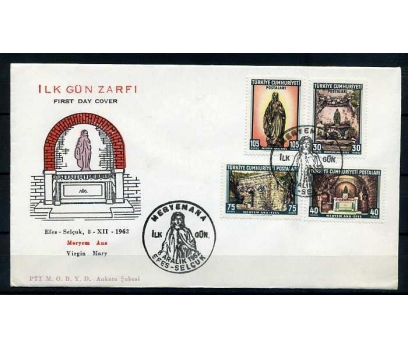 CUMH.FDC  1962 MERYEM ANA & EFES  SÜPER