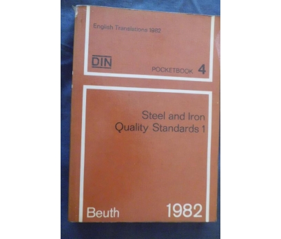 DIN /STEEL AND IRON QUALITY STANDARTS 1 BEUTH 1982