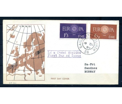İRLANDA 1960 EUROPA CEPT  FDC SÜPER (300414)