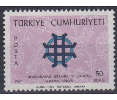 1967 V. Çağdaş Seramik Sergisi Damgasız**