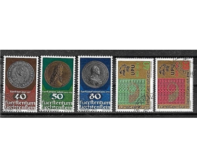 iki tam seri liehtenstein pulları 5pul