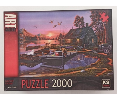 Art Gallery Puzzle 2000 Parça - Lakeside Cottage