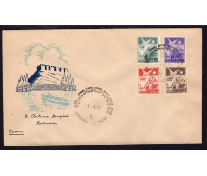 CUMH.FDC 1957 II. ANKARA SERGİSİ-KAMER(MA-2)