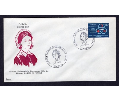 CUMH.FDC 1970 FLORENCE NIGHTINGALE  -KAMER(MA-2)