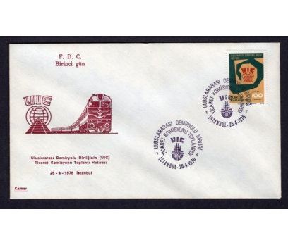 CUMH.FDC 1976 UIC TİCARET KOMİSYONU -KAMER(MA-2)