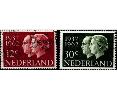 HOLLANDA 1962 DAMGALI KRALİÇE JULİANA VE PRENS BER