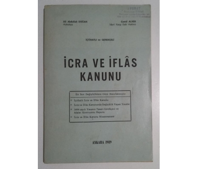 İçtihatlı ve Gerekçeli İcra ve İflas Kanunu