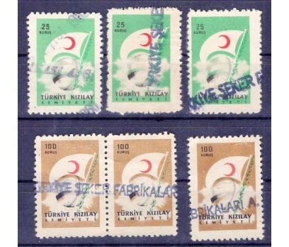 KIZILAY 1958 ŞEFKAT 25 KRŞ VE 100 KRŞ 3 DAM.(0824)