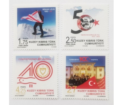 K.K.T.C. 2023 YILDÖNÜMLERİ  TAM SERİ  (MNH)