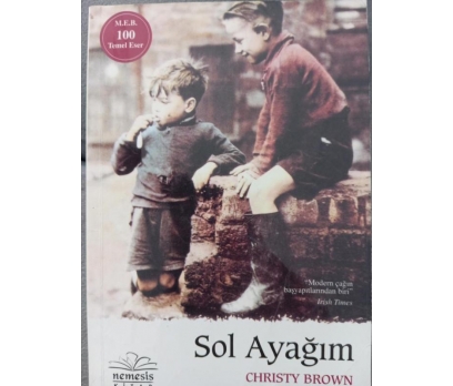 SOL AYAĞIM İKİNCİ EL CHRİSTY BROWN  187 SAYFA