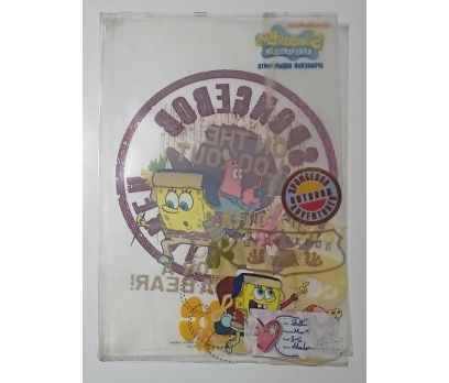 Sünger Bob Kare Pantolon Şeffaf Defter Kabı