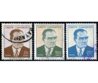 TÜRKİYE 1971 DAMGALI SÜREKLİ ( ATA) SERİ 2