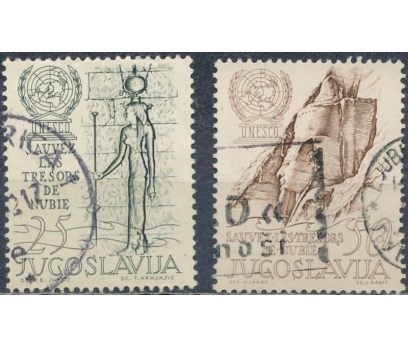 YUGOSLAVYA 1962 DAMGALI UNESCO'NUN 15.YILI SERİSİ